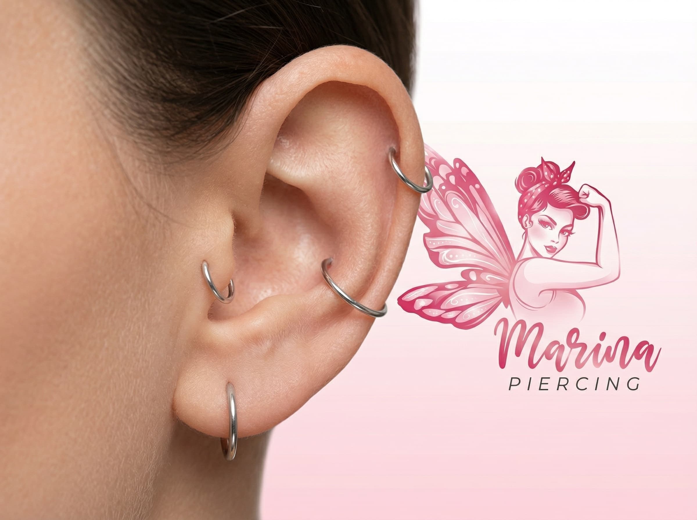 3 Perfurações na orelha